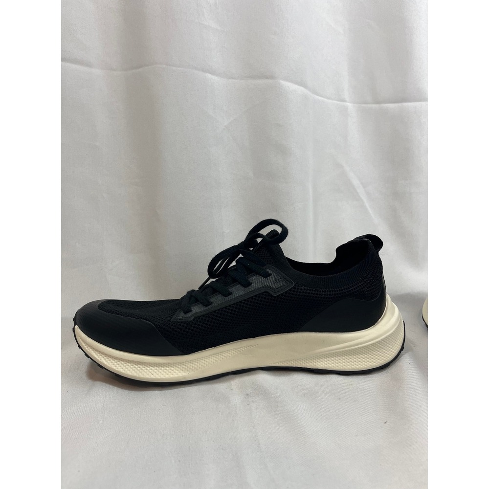 Goodfellow & Co Mens Knit Sneakers Black Cream Athletic Shoes 9.5 F00416614 - Picture 4 of 7